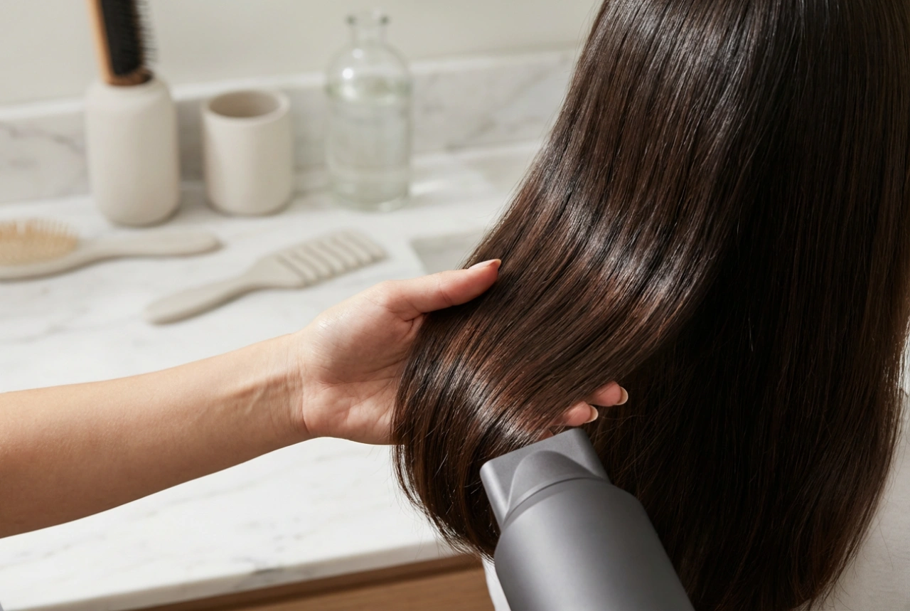 2400-W-Haartrockner: effektives und sicheres Trocknen Schritt für Schritt