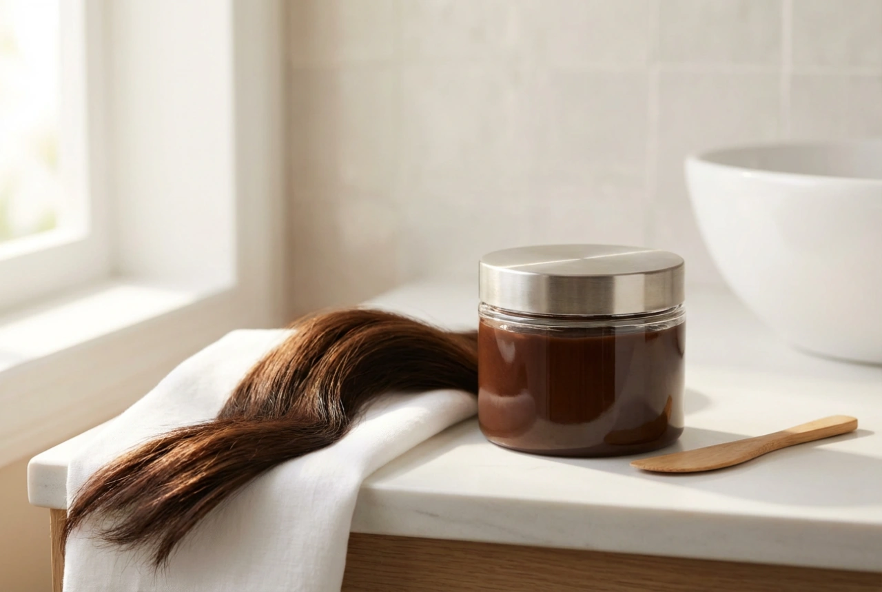 Farbmaske für braunes Haar: Wie man sie aufträgt und den Effekt verlängert