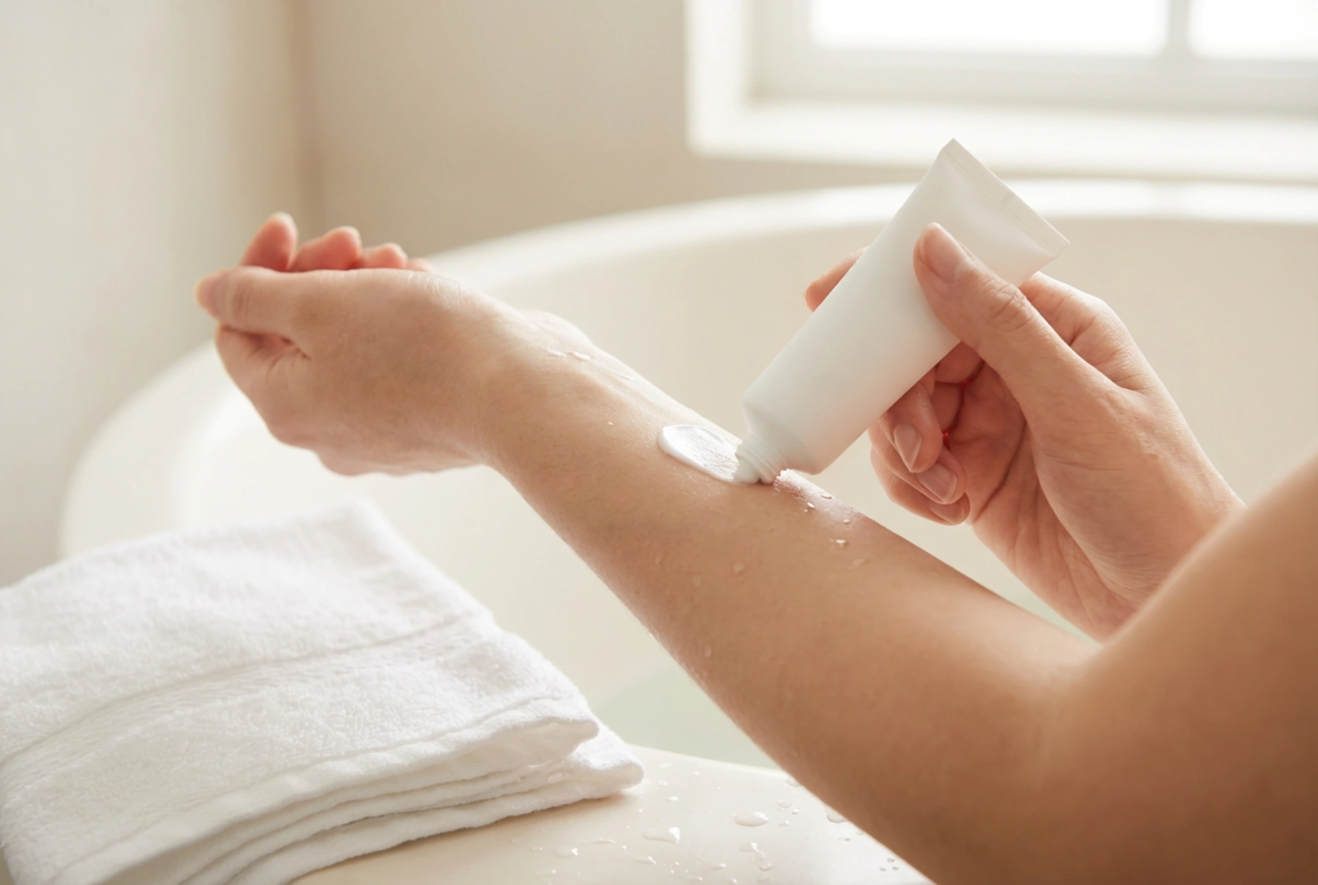 Enthaarungscreme: Allergietest, Einwirkzeit und gründliches Abspülen