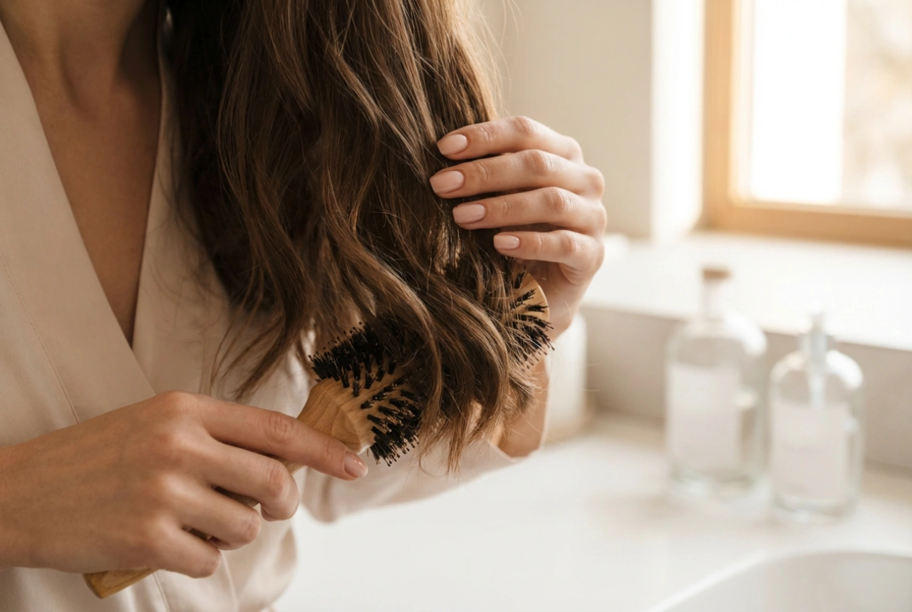 Schulterlanger Stufenschnitt: So gelingt das tägliche Styling Schritt für Schritt