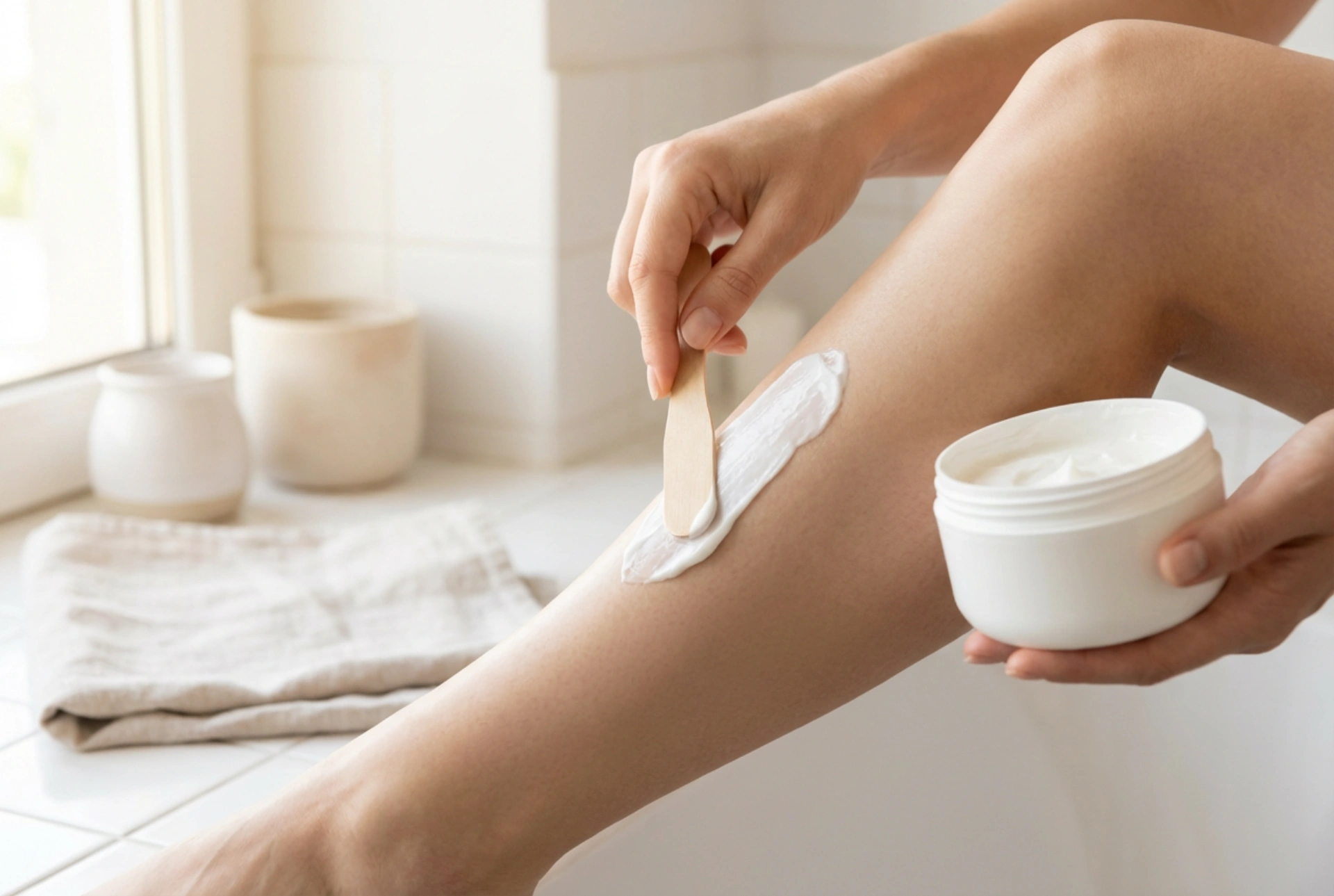 Haarentfernung mit Creme: Auswahl des Präparats, Einwirkzeit und Entfernung