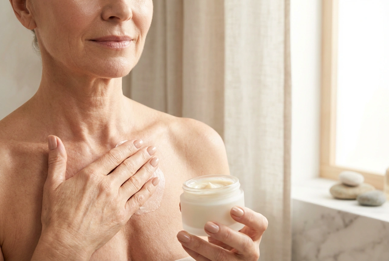 Straffender Balsam für reife Haut: Massage und Regelmäßigkeit