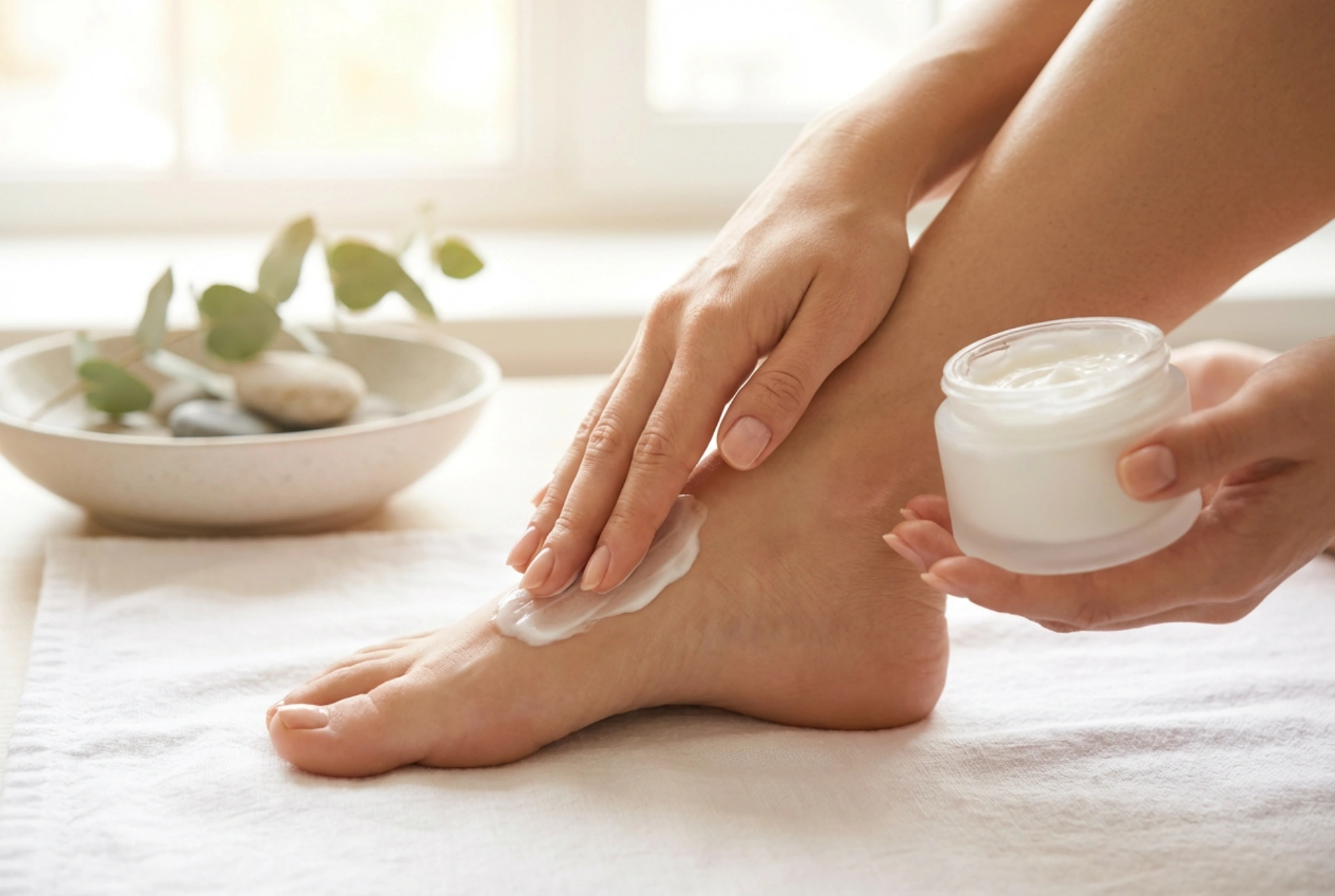 Fußcreme: tägliche Anwendung, Massage und pflegende Ergänzungen