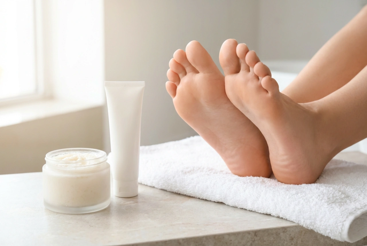 Fußpeeling: Anwendung, Massage und abschließende Pflege