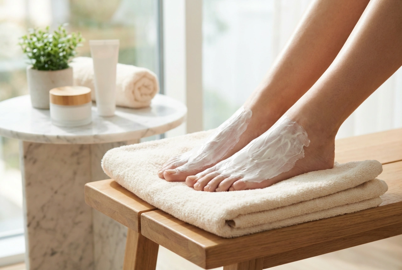 Fußmaske: Feuchtigkeit, Regeneration und wie man ihre Wirkung verstärkt