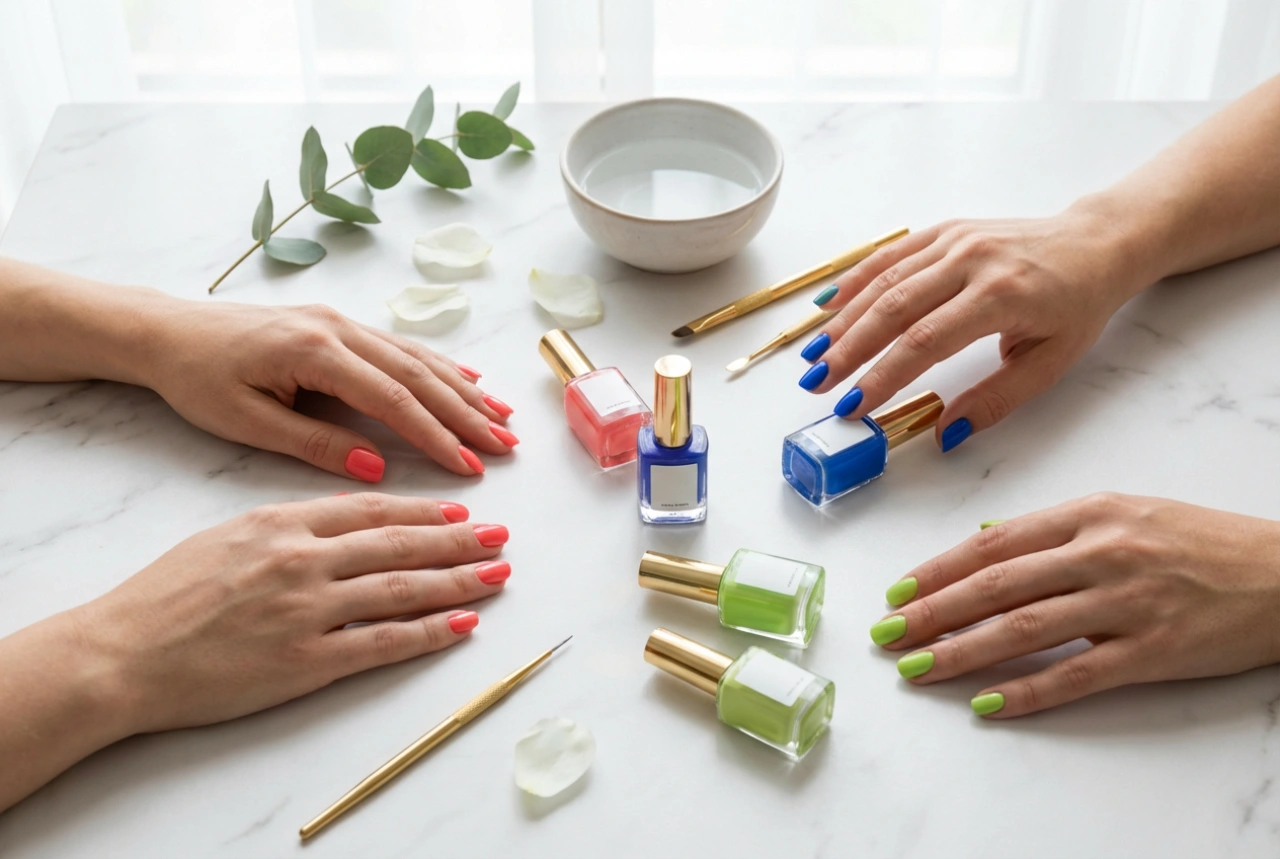 Helle UV-Nagellack-Nägel Schritt für Schritt: Farbauswahl und Deckkraft