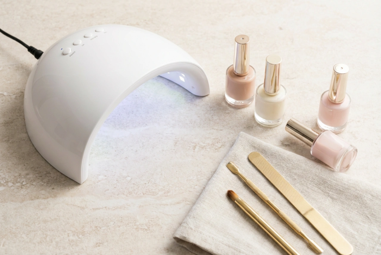 Ein Starter-Set für Gelnägel zusammenstellen: Produkte und Lampe