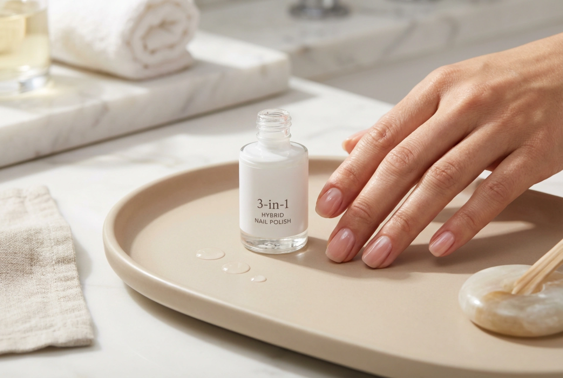 3-in-1-Hybrid-Nagellack: Wann lohnt er sich und wie trägt man ihn streifenfrei auf?