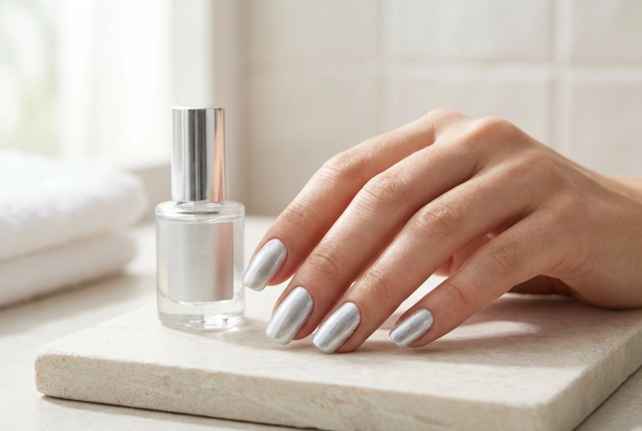 Silberner Nagellack: Tipps für ein perfektes, gleichmäßiges Ergebnis