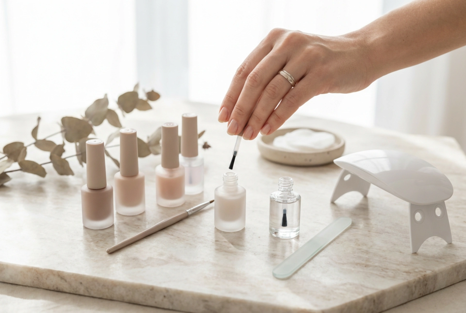 Gellack ohne Streifen: Nagelvorbereitung, Anwendung, Top Coat