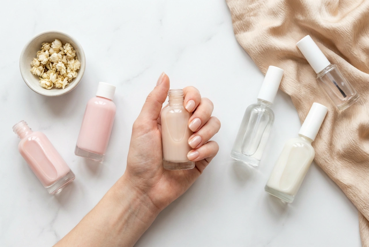 Natürliche Hybridnägel: Aufbaugele, milchige Nuancen und das perfekte Finish