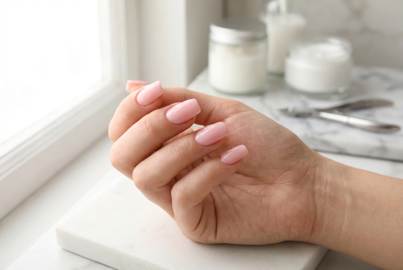 Acryl-Maniküre: Nagelvorbereitung, Apex, Feilen und Hochglanz-Finish