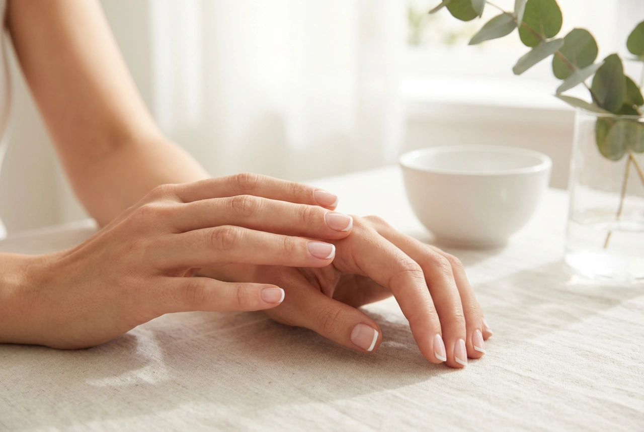 French Manicure bei kurzen Nägeln: Optische Verlängerung und eine feine Linie