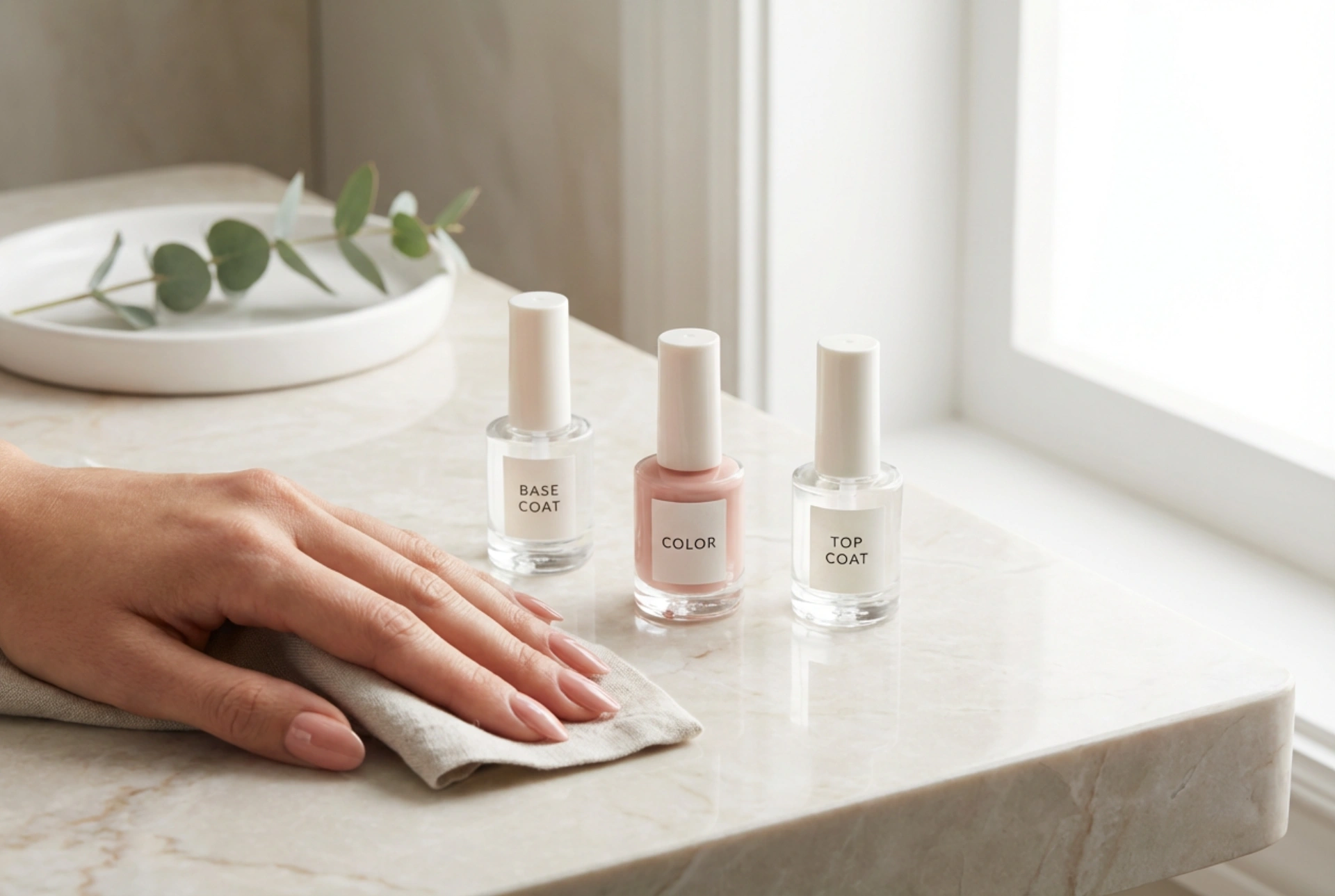 Hybrid-Maniküre Schritt für Schritt: Vorbereitung, Base, Farbe und Top Coat