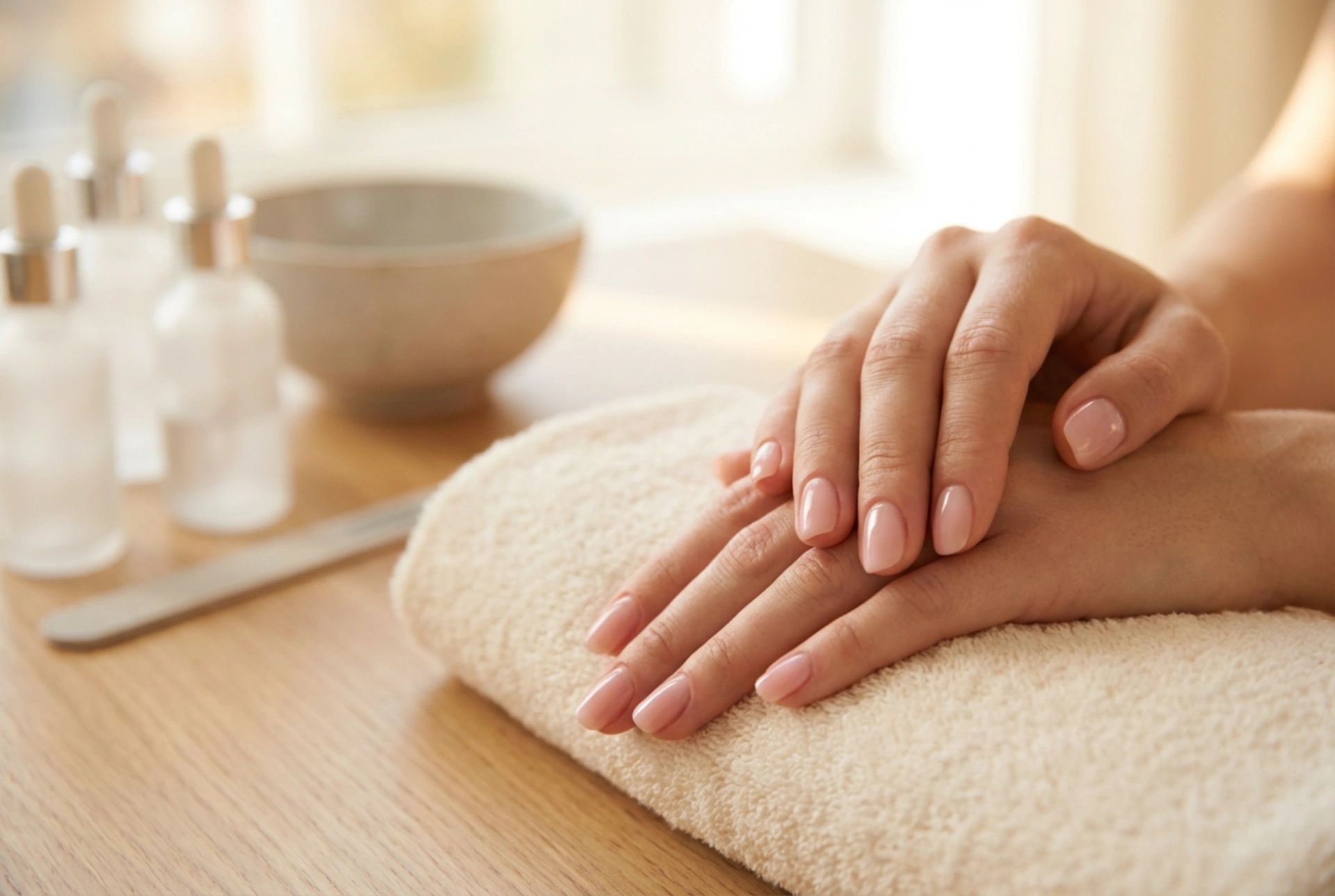 Natürliche Hybridnägel zu Hause: Von der Nagelplattenvorbereitung bis zum zarten Finish