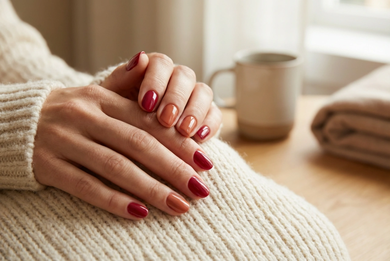 Styling für kalte Tage: Unkomplizierte Hybridnägel für den Herbst