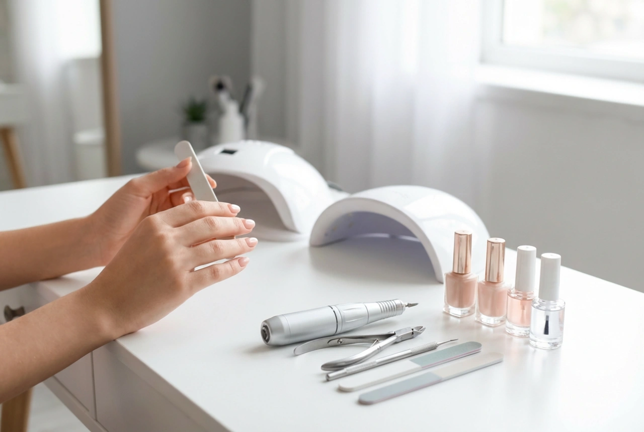 Nagelfräser und Nagellampe: Ein ergonomischer Arbeitsplatz für zu Hause