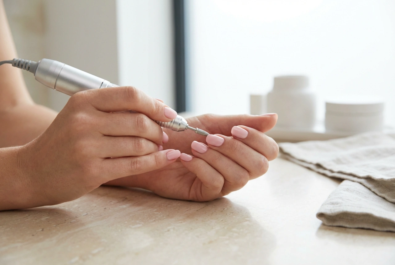 Leistungsstarker Nagelfräser: Sicheres Arbeitstempo und Drehzahleinstellung