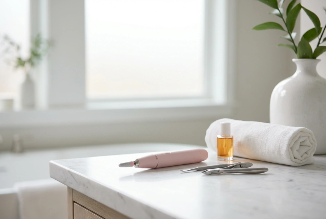 Rosa Nagelfräser: Wie man ein Modell auswählt und das Zubehör pflegt