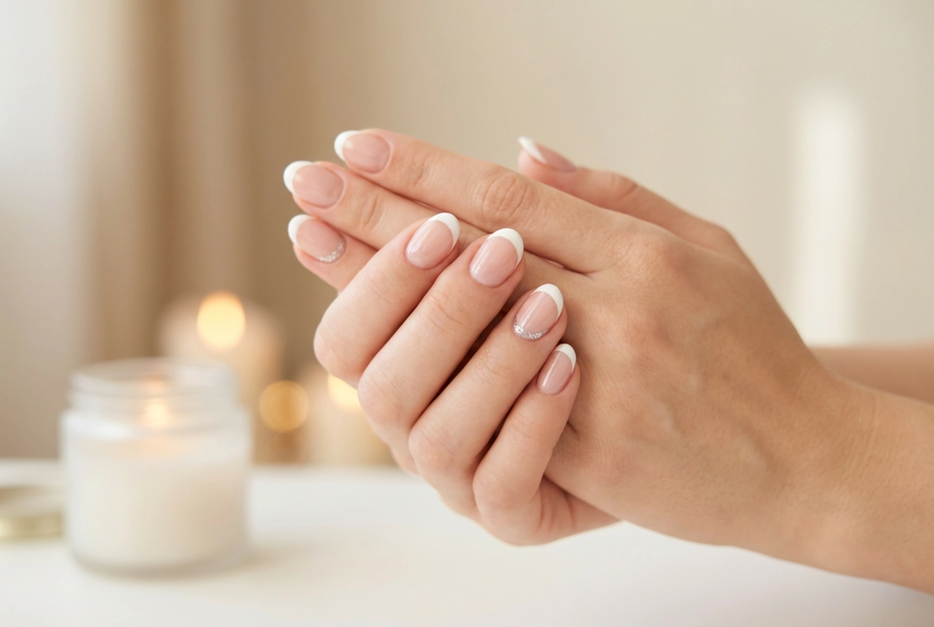 Festliche French Manicure: Klassik mit einem Akzent, Schritt für Schritt