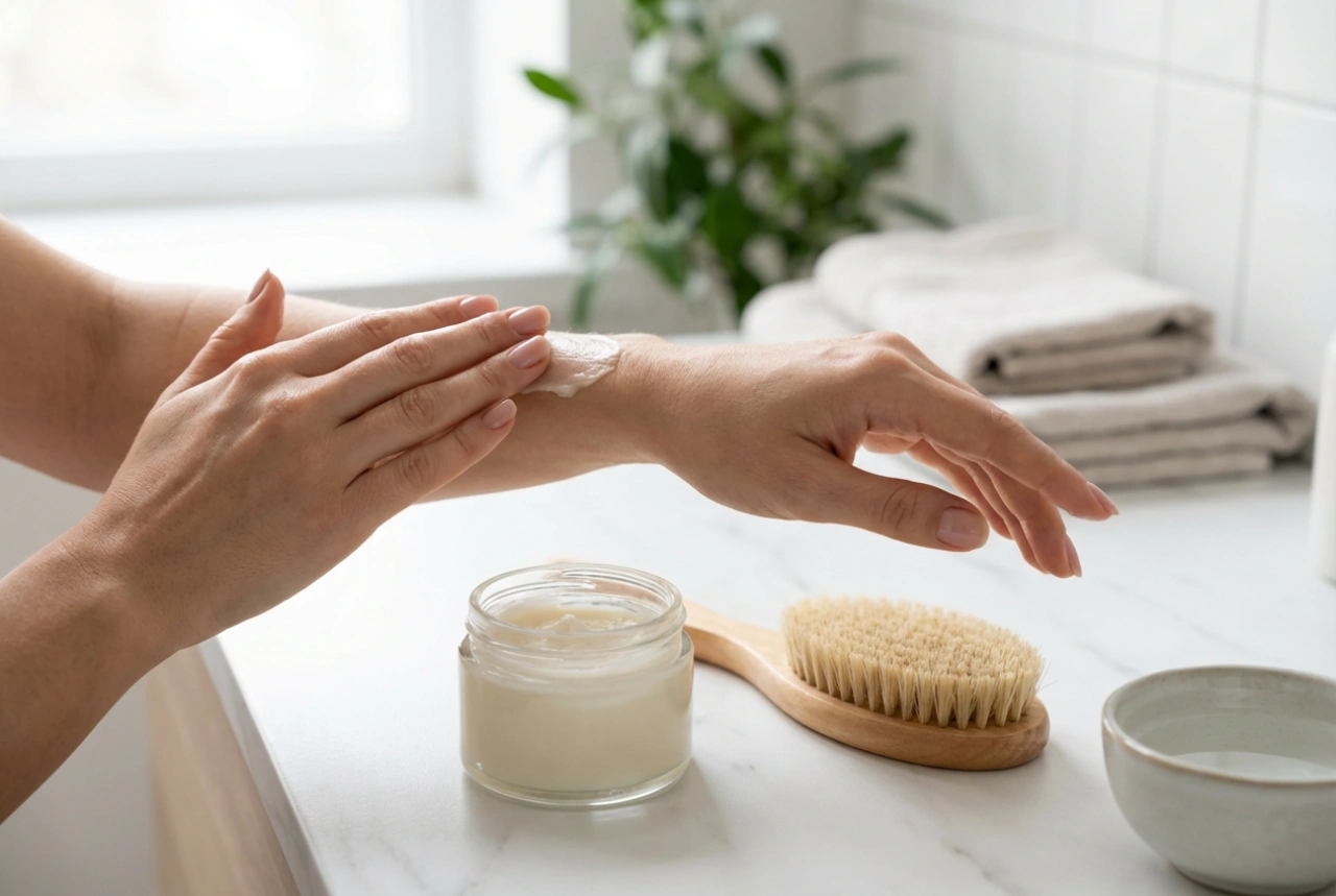 Straffender Körperbalsam: Massage, Trockenbürsten und die richtige Anwendung