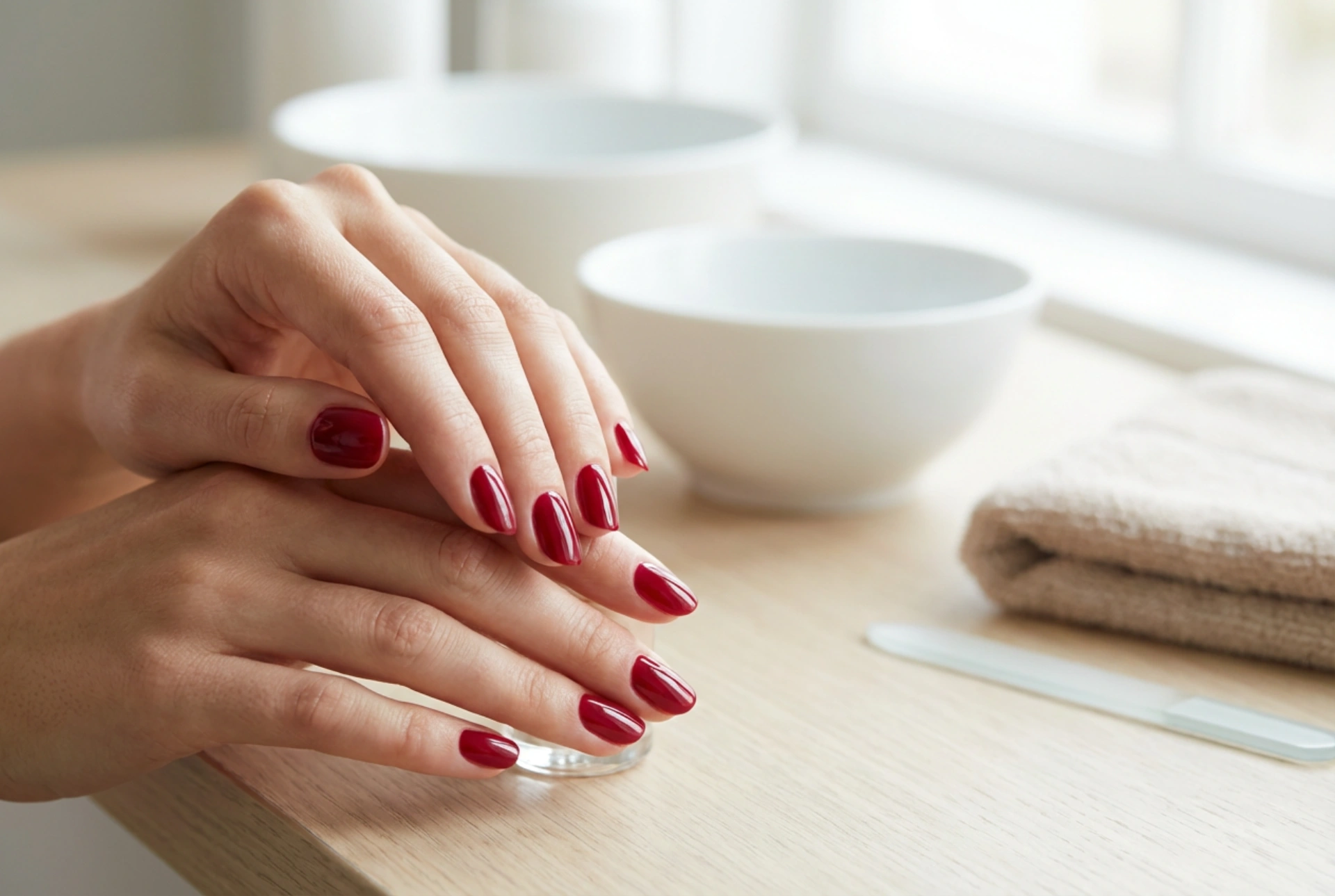 Rote Gelnägel Schritt für Schritt: Aufbau, Farbe und Glanz