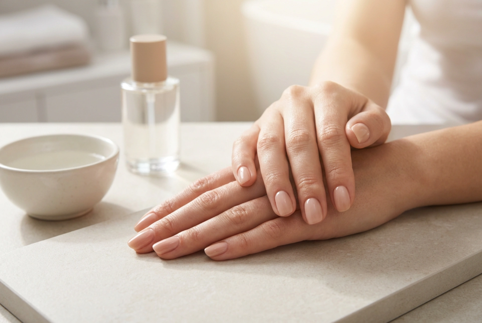 Nude-Nägel mit UV-Lack: Die perfekte Nuance, eine makellose Nagelhaut und brillanter Glanz