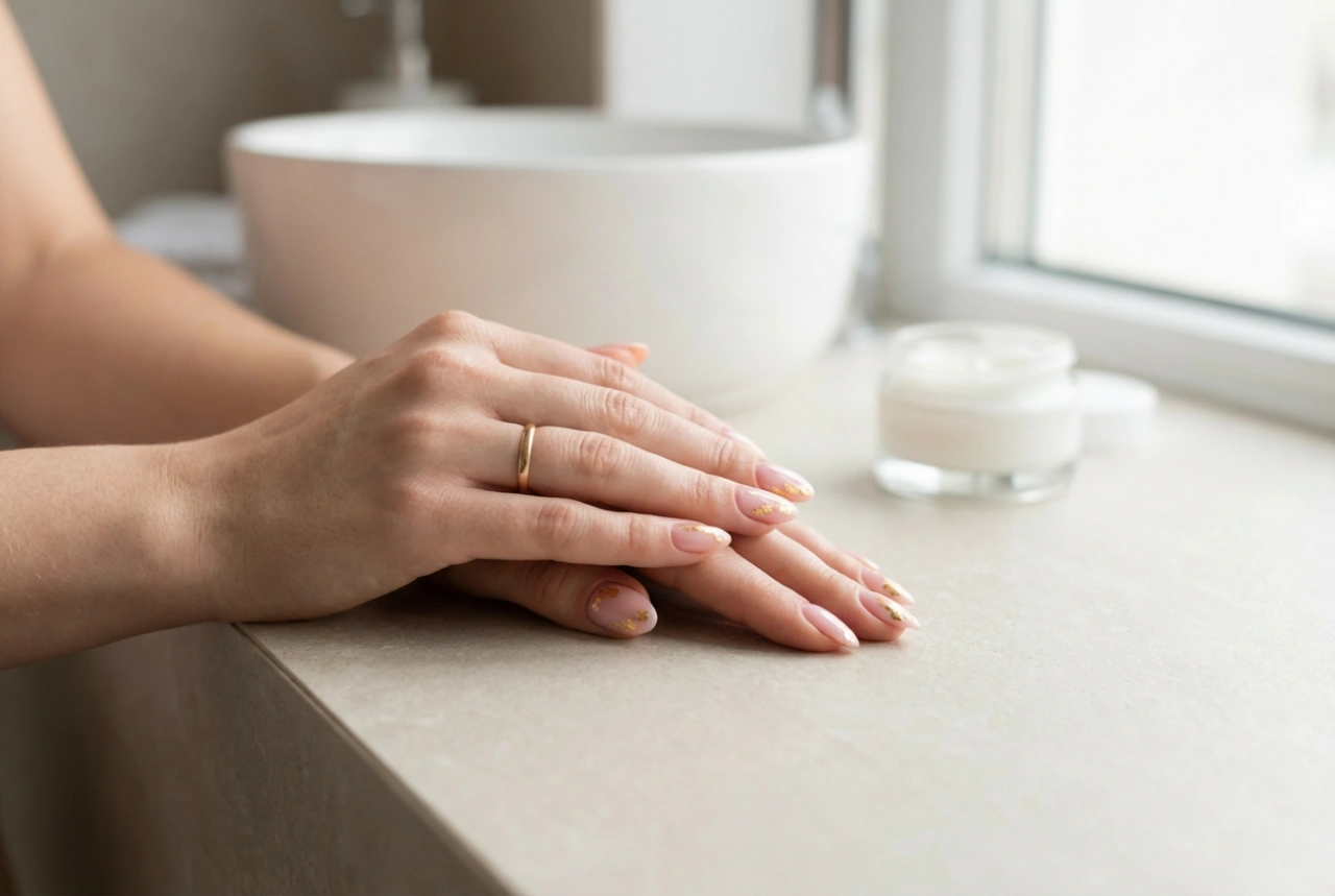 Rosa Nägel mit Gold: Elegante Akzente Schritt für Schritt