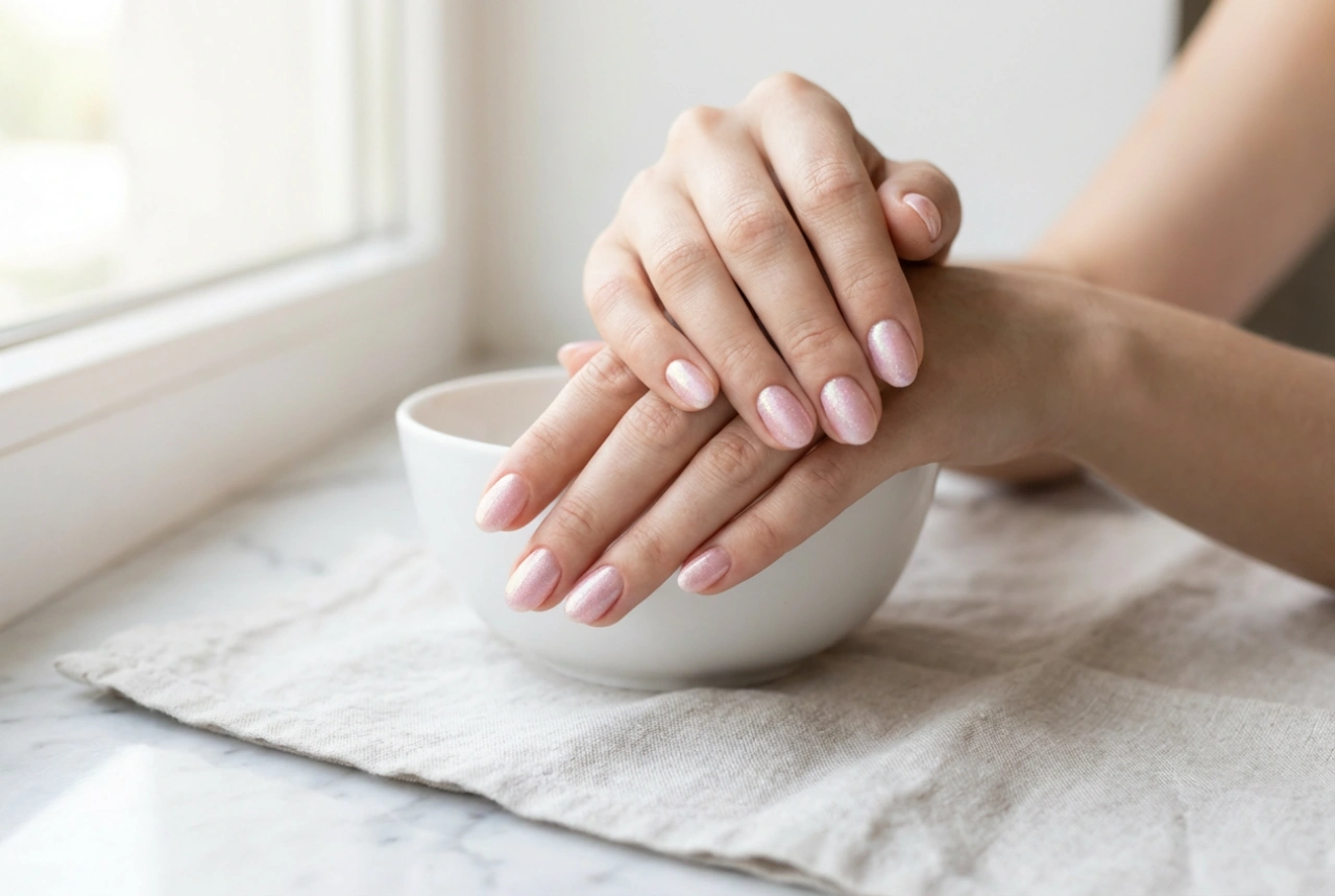 Nagelpuder-Effekt: So gelingen makellose rosa Nägel ohne Streifen