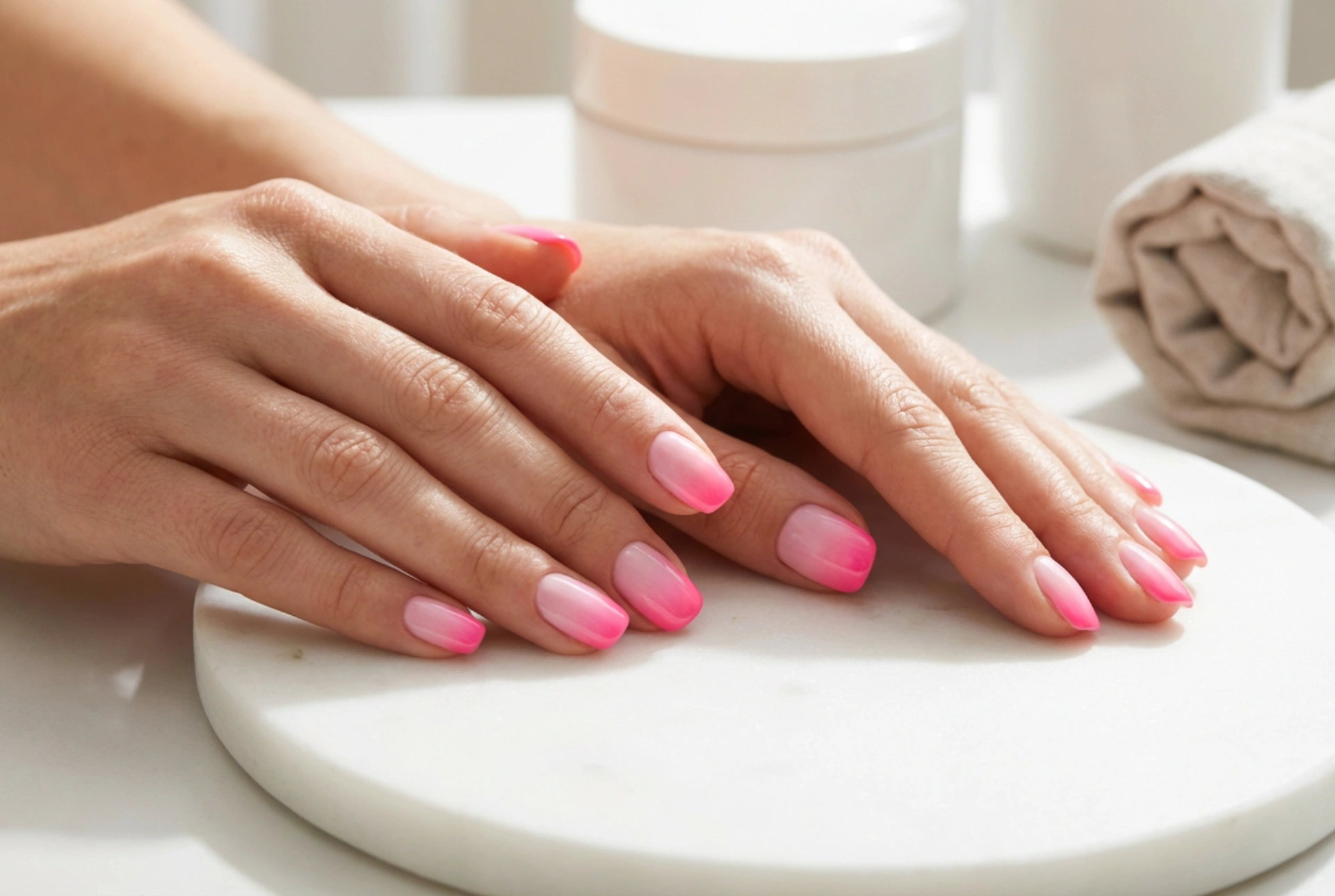 Rosa Ombre-Nägel Schritt für Schritt: Von Babyboomer bis Neon