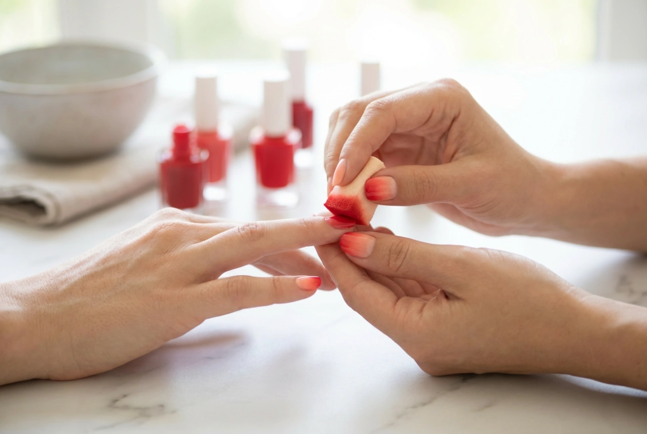 Rote Ombré-Nägel selber machen: Eine einfache Anleitung