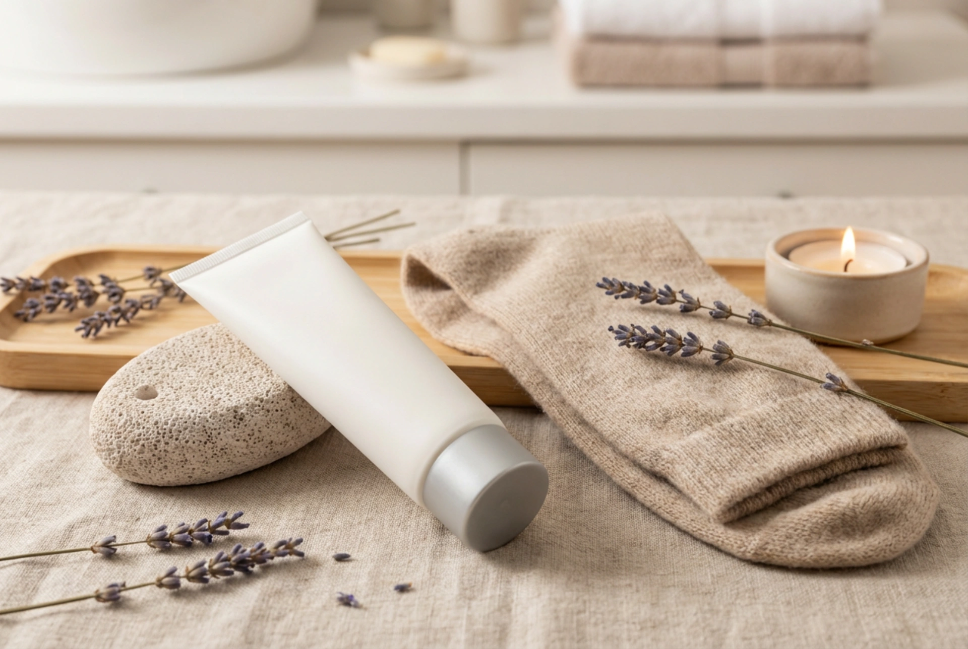 Geschmeidige Füße über Nacht: Eine Abendroutine für rissige Fersen