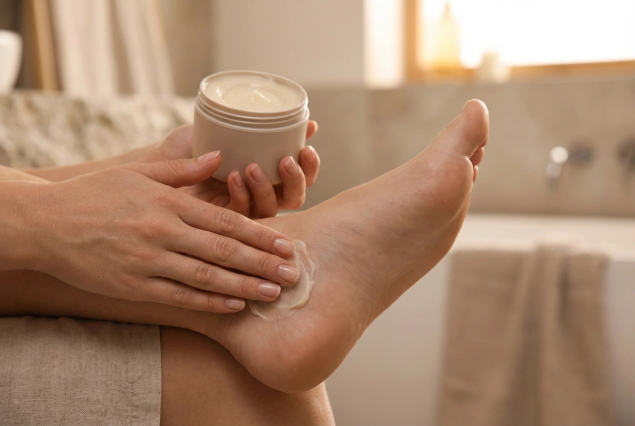 Creme für trockene Fersen: Effektive Abendroutine und Schutz am Tag
