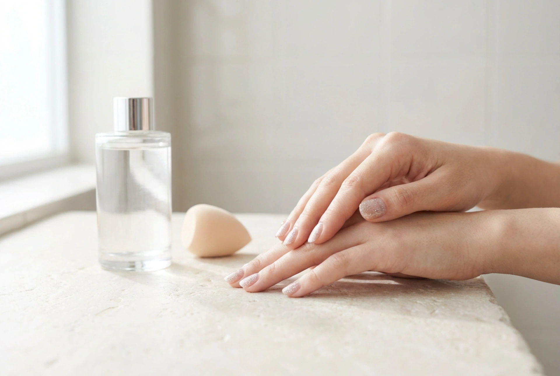 Glitzernagellack richtig auftragen: Schwamm-Methode, Schichten und glattes Finish