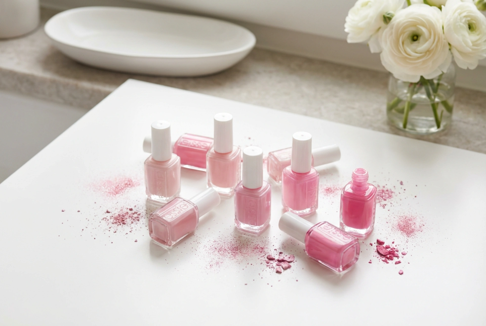 Rosafarbener Hybrid-Nagellack: Farbtöne, Deckkraft und elegante Finishes