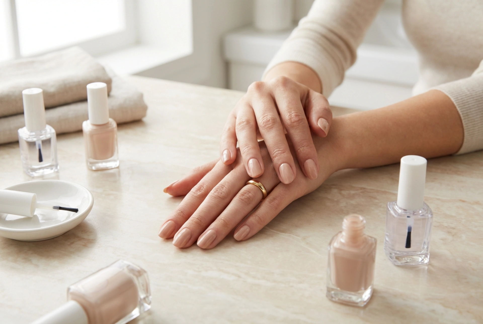 Klassischer Nagellack ohne Streifen: Schichten, Trocknungszeit und Top Coat