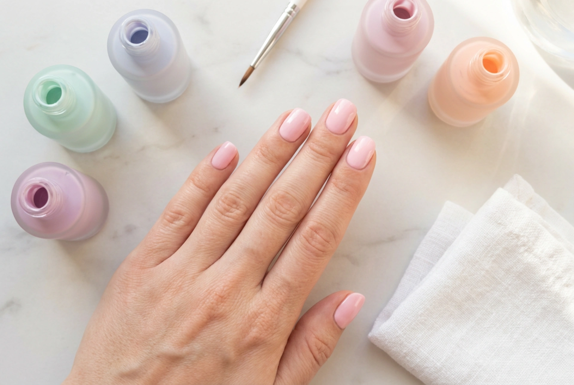 Pastell-UV-Nagellacke ohne Streifen: Base, Deckkraft und die richtige Nuance