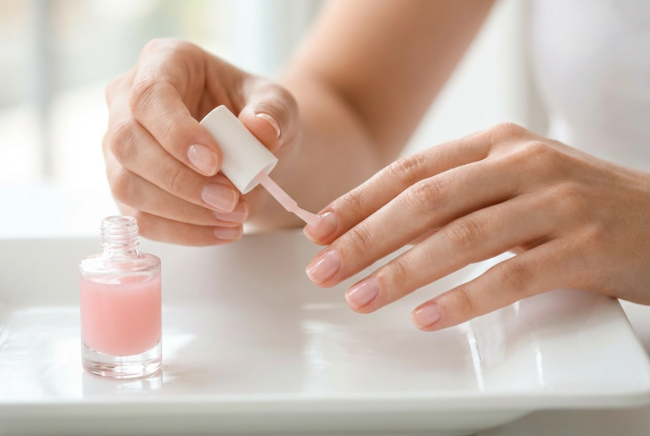 Rosa Nagelconditioner: dezente Farbe, Pflege und Glanz