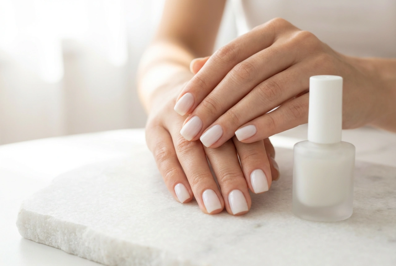 Milchiger Nagellack: Milky Manicure Schritt für Schritt ohne Streifen