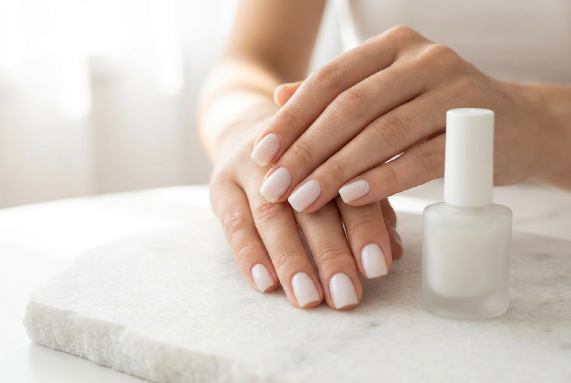 Milchiger Nagellack: Milky Manicure Schritt für Schritt ohne Streifen