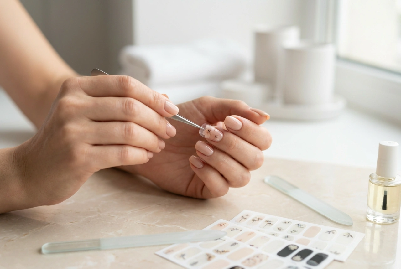 Nagelsticker: Arten, präzise Anwendung und langanhaltende Fixierung