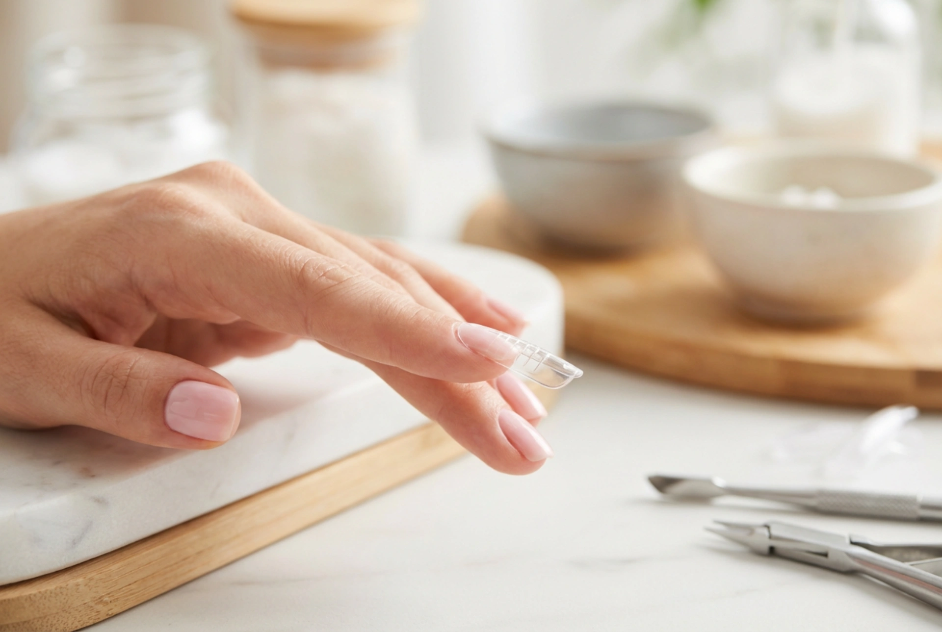 Nagelverlängerungsschablonen: Anpassung, Anwendung und sicheres Entfernen