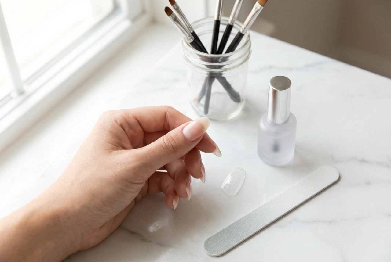 Nagelverlängerung mit Tips Schritt für Schritt: Form, Gel und Finish