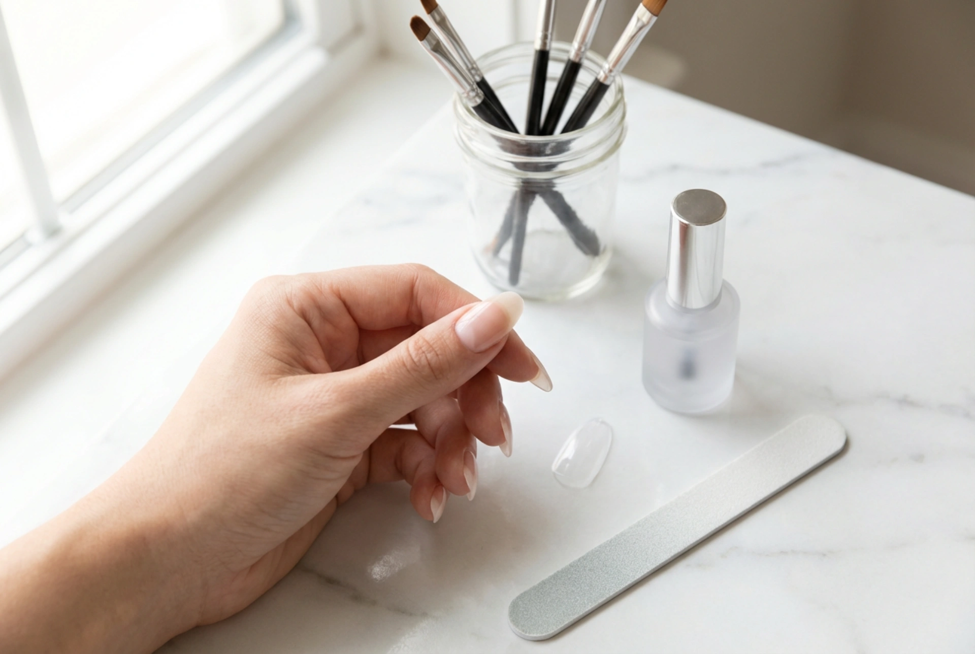 Nagelverlängerung mit Tips Schritt für Schritt: Form, Gel und Finish