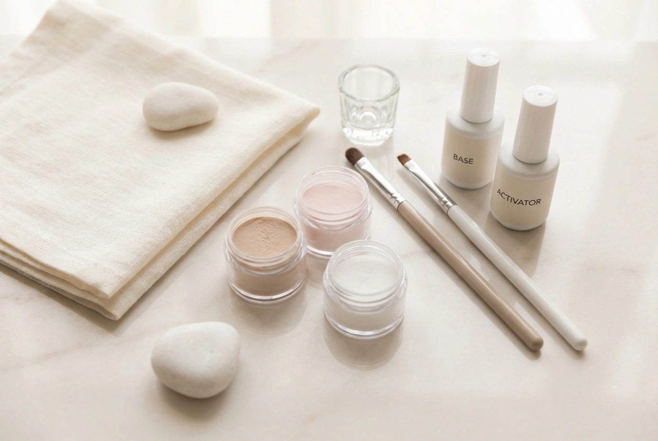 Auswahl eines Dipping-Powder-Sets für Titan-Nägel: Was es enthält und wie man es anwendet