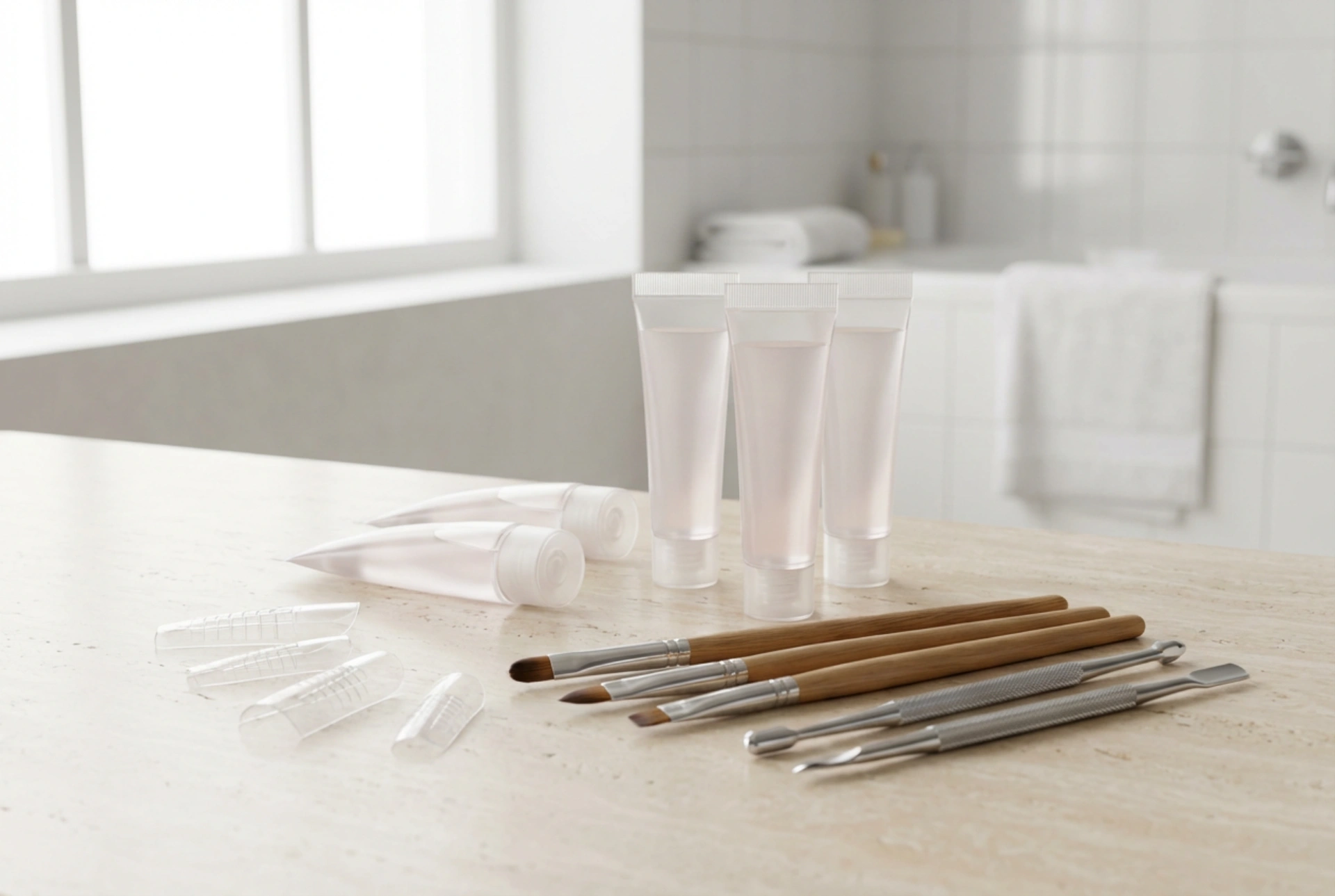 Acrylgel-Set: Benötigte Produkte, Formen und die richtige Arbeitsreihenfolge