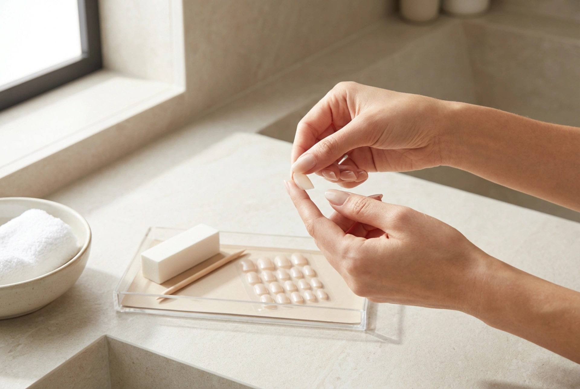 Selbstklebende künstliche Nägel: Vorbereitung, Anbringung und Entfernung