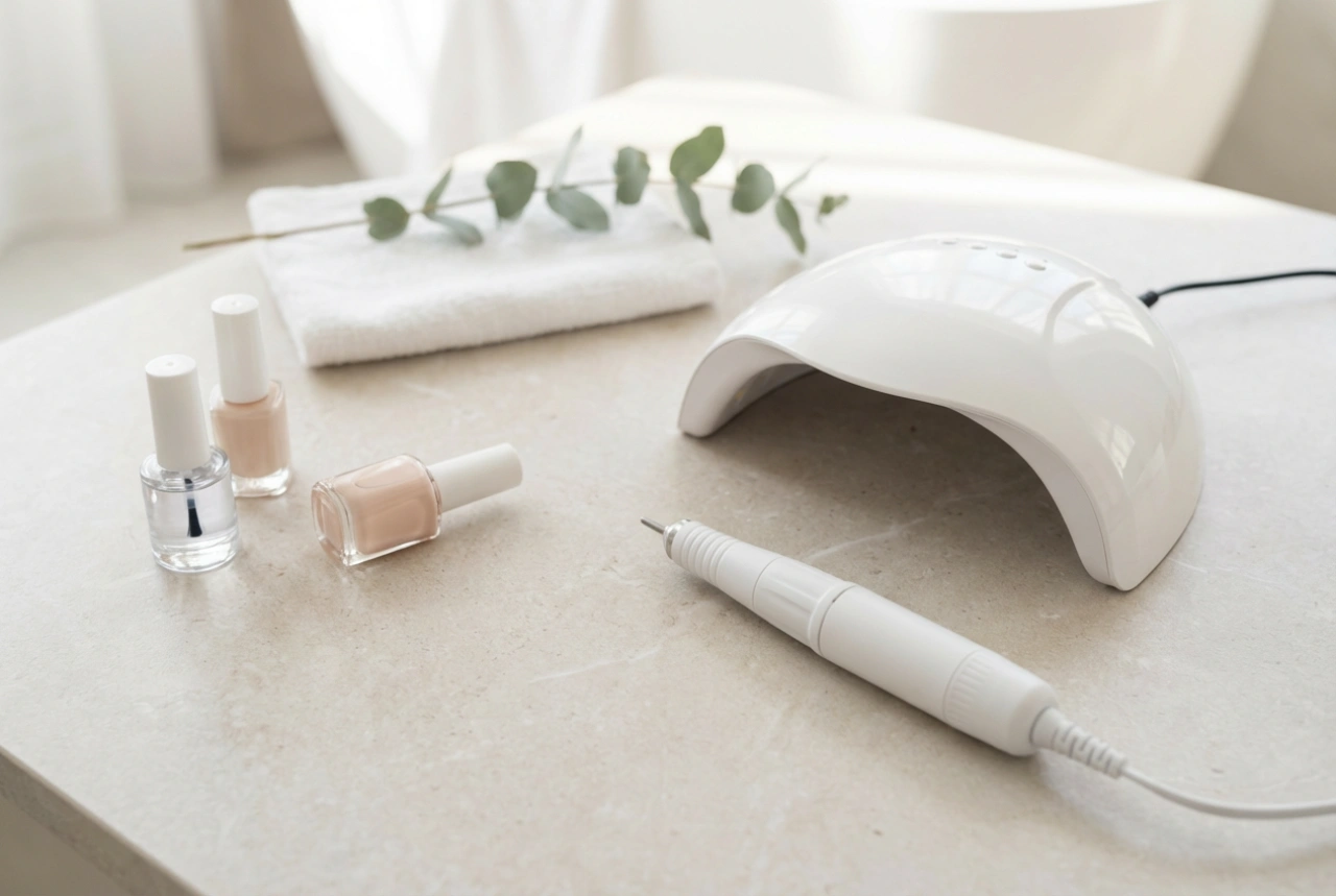 Nagellampe und Nagelfräser: Wie man ein Set auswählt und die Geräte kombiniert