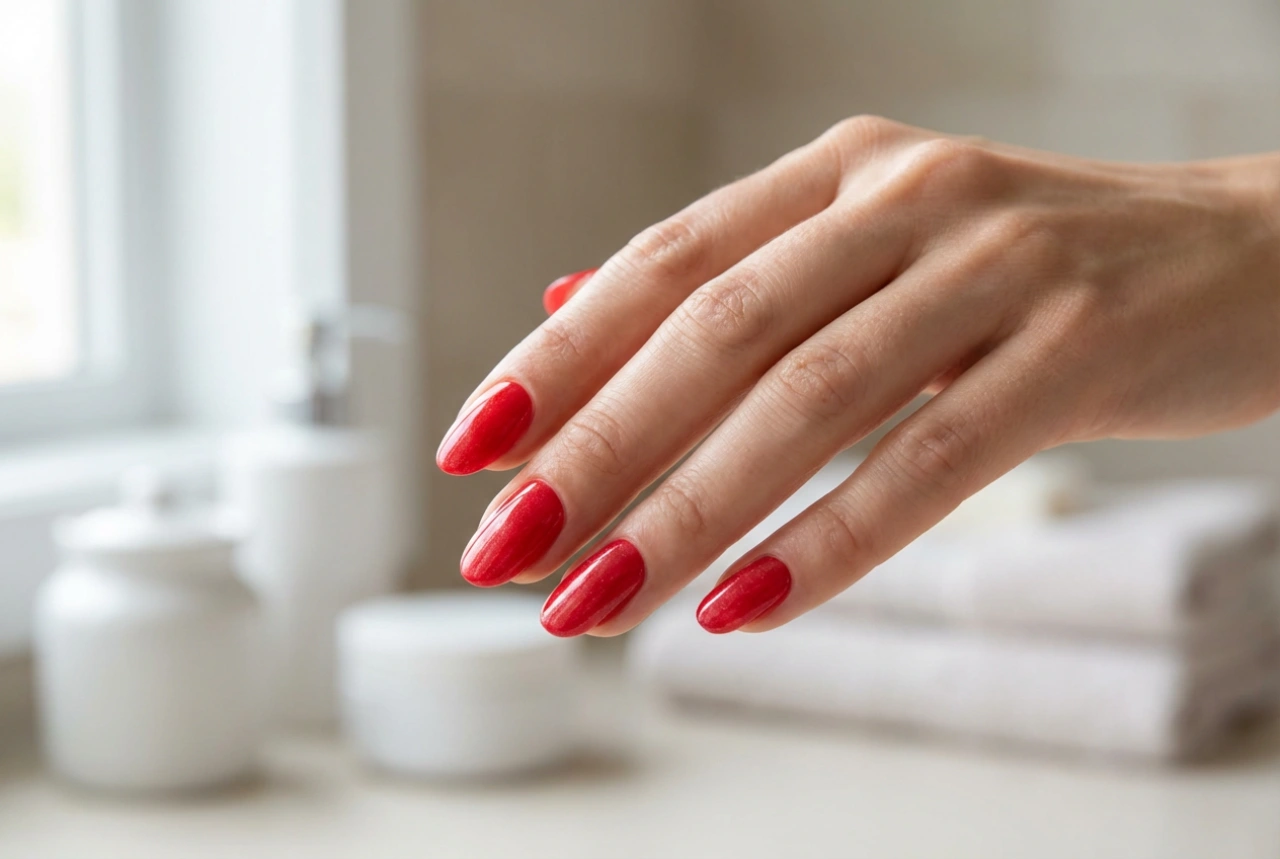 Rote Nägel mit Spiegeleffekt: Schritt-für-Schritt-Anleitung für den Chrome-Look