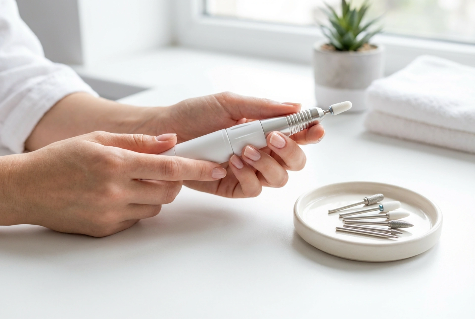 Elektrische Nagelfeile für zu Hause: Sichere Anwendung, Aufsätze und Geschwindigkeiten